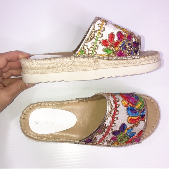 Spring Step Shoes - Patrizia by Spring Step Embroidered Platform Clogs